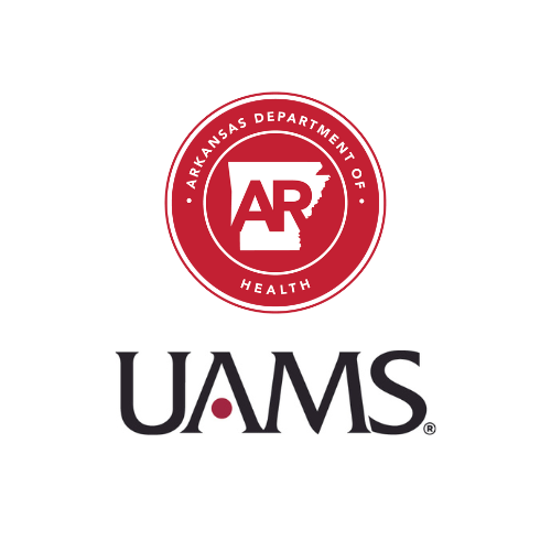 Arkansas Department of Health and UAMS logos