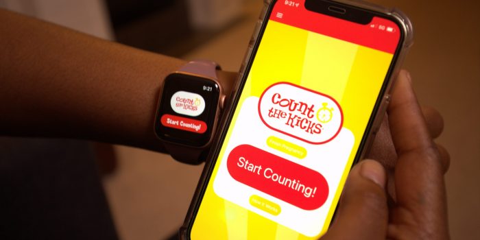 The free Count the Kicks app is now available on Apple Watch.