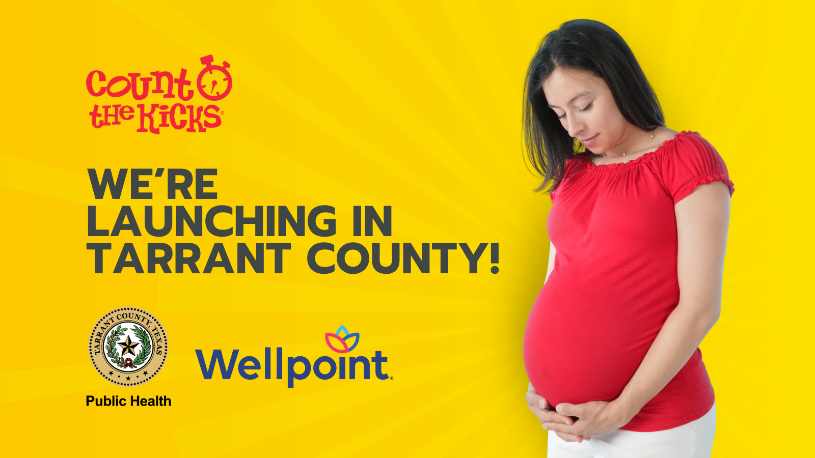 Count the Kicks Partners with Tarrant County Public Health and Wellpoint Texas